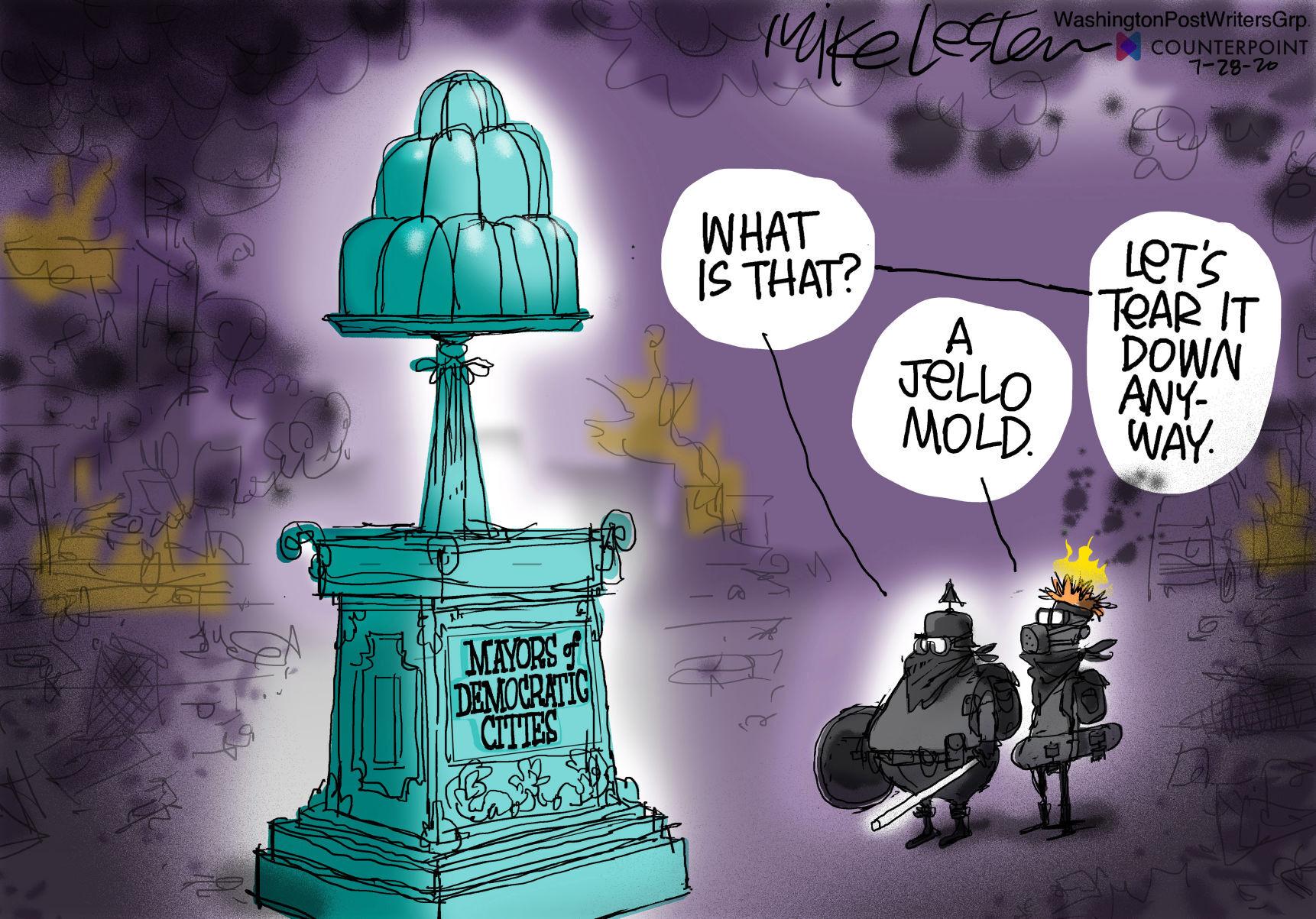 Mike Lester cartoon